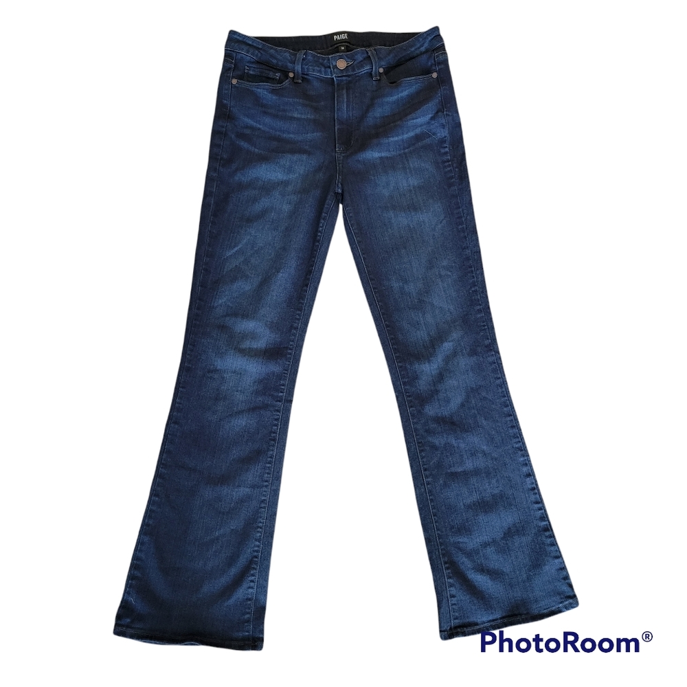Paige Women's Size 30 Petite Manhattan High Rise Stretch Bootcut Jeans